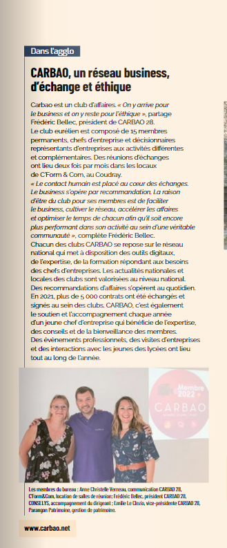 Article dans "Votre agglo"